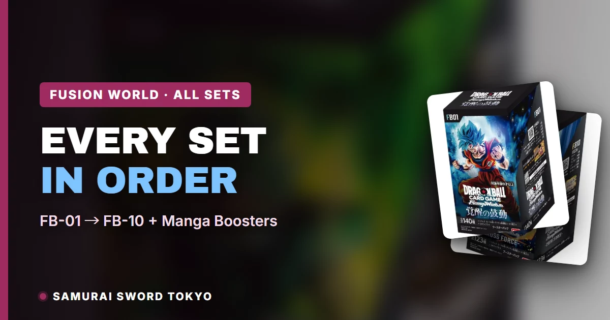 Dragon Ball Fusion World Sets in Order: FB01–FB10 + Manga Boosters