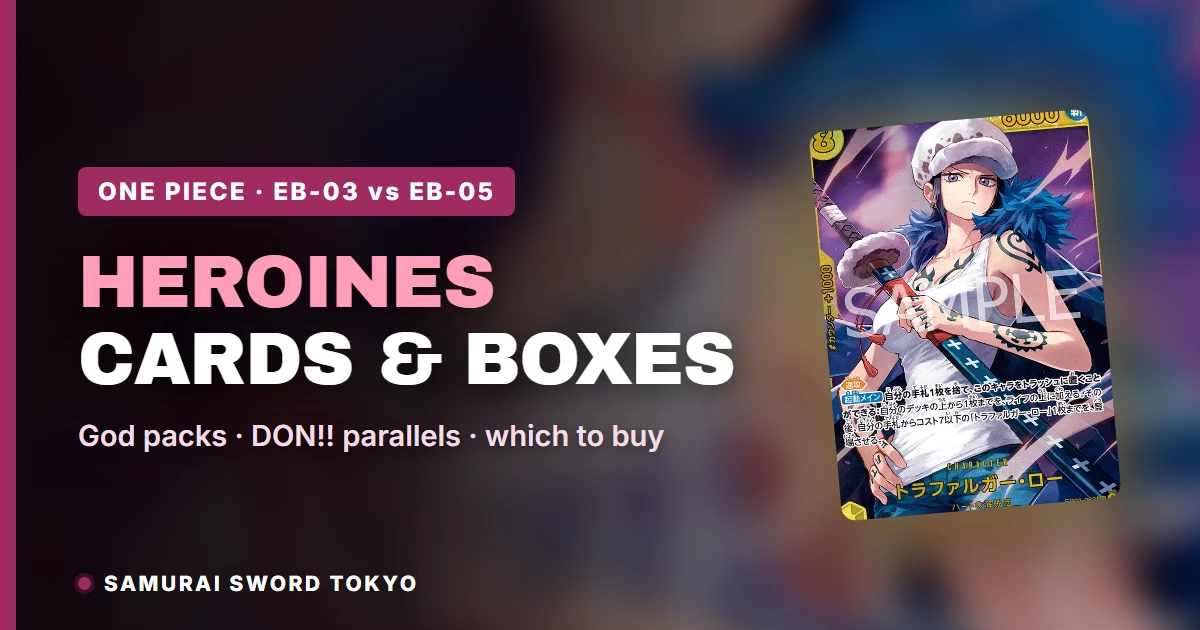 Guía de compra de cartas y cajas de One Piece Heroines EB-03 vs EB-05