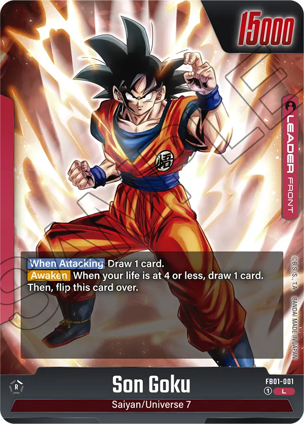 Son Goku FB01-001 Leader Fusion World Awakened Pulse