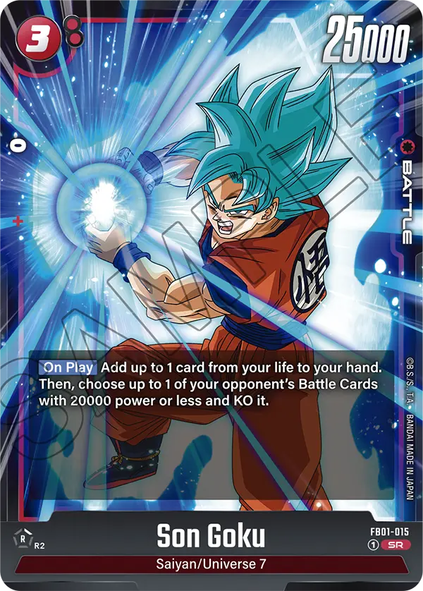 Son Goku FB01-015 Super Rare Fusion World Awakened Pulse