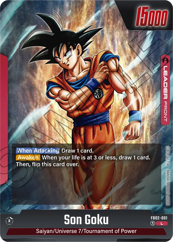 Son Goku FB02-001 Leader Fusion World Blazing Aura