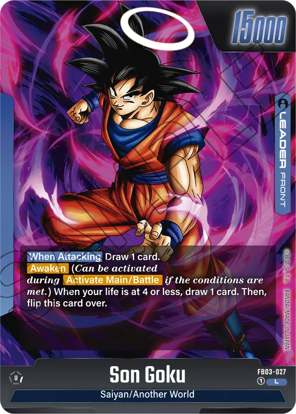 Son Goku FB03-027 Leader Fusion World Raging Roar