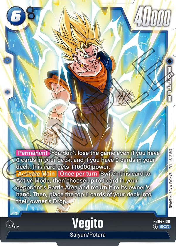 Vegito FB04-130 Secret Rare Fusion World Ultra Limit