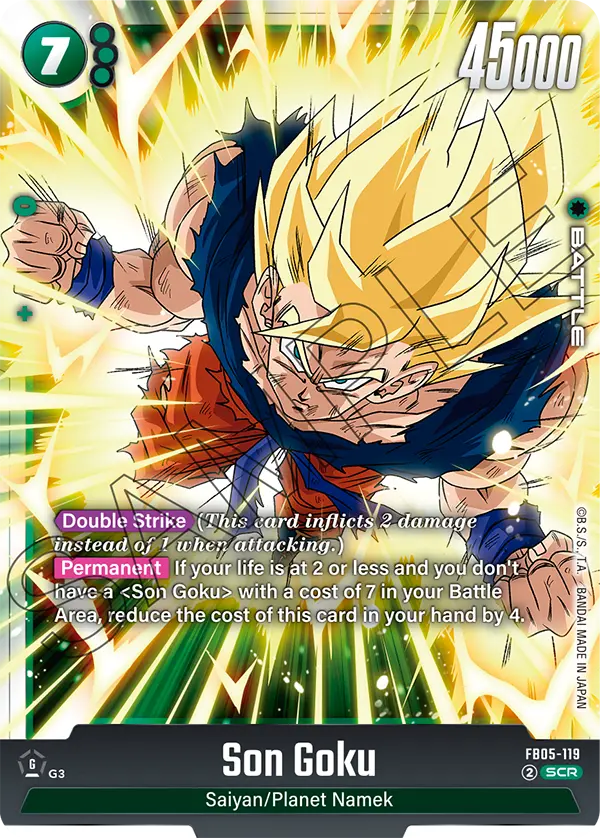 Son Goku FB05-119 Secret Rare Fusion World New Adventure