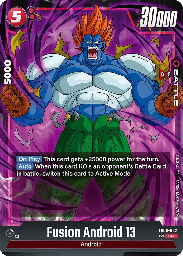 Fusion Android 13 FB06-002 Super Rare Fusion World Rivals Clash