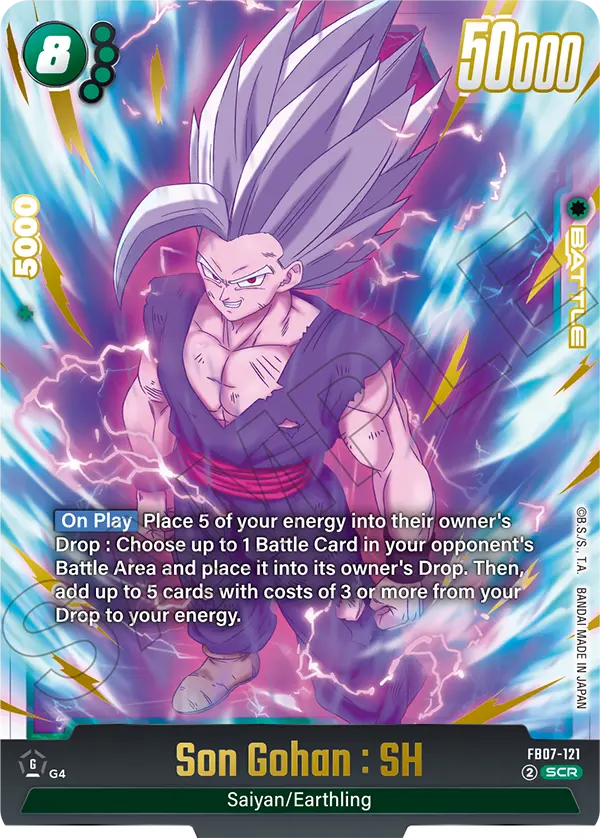 Son Gohan : SH FB07-121 Secret Rare Fusion World Wish for Shenron