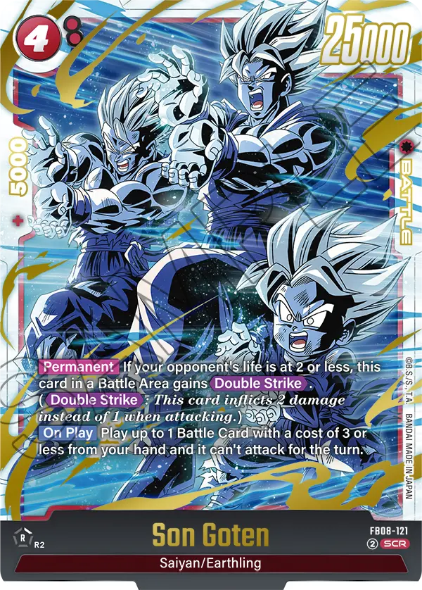 Son Goten FB08-121 Secret Rare Fusion World Saiyan's Pride