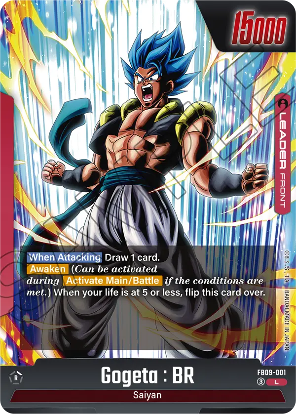 Gogeta : BR FB09-001 Leader Fusion World Dual Evolution