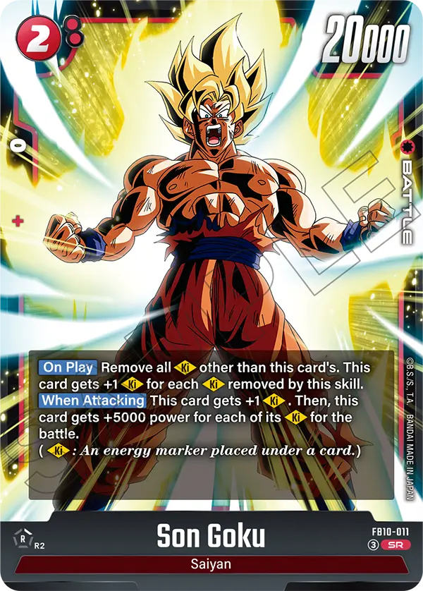 Son Goku FB10-011 Super Rare Fusion World Cross Force
