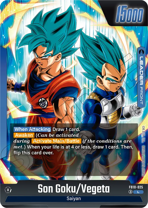 Son Goku/Vegeta FB10-025 Leader Fusion World Cross Force