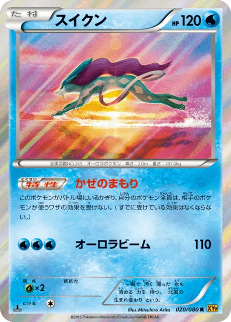 Suicune 020/080, Rage of the Broken Heaven(s) (XY9)