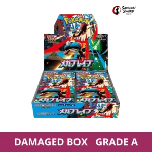 M1L-Mega Brave Japanese Pokemon Booster Box - Damaged Box - regular product image with Damaged Box Grade A label
