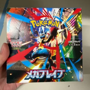 【No Shrink】M1L-Mega Brave Japanese Pokemon Booster Box - Damaged Box