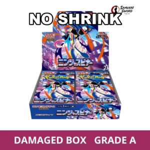 【No Shrink】M4-Ninja Spinner Japanese Pokemon Booster Box - Damaged Box - regular product image with Damaged Box Grade A label