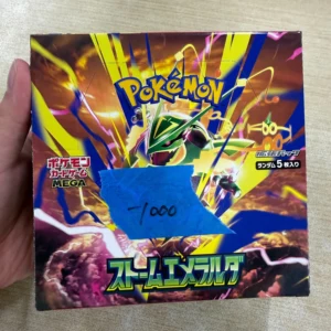 【No Shrink】M6 Storm Emeralda Booster Box Japanese Pokemon Card - Damaged Box
