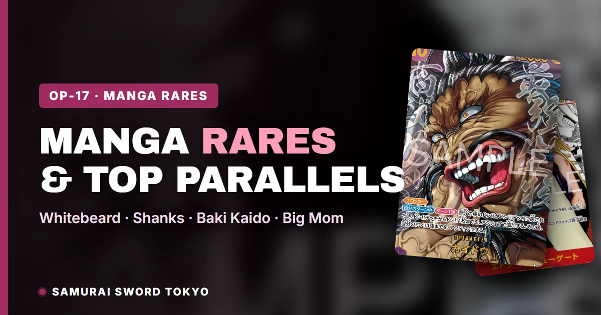 OP-17 manga parallel cards Edward.Newgate Shanks Kaido and Charlotte Linlin official comic-art reveal