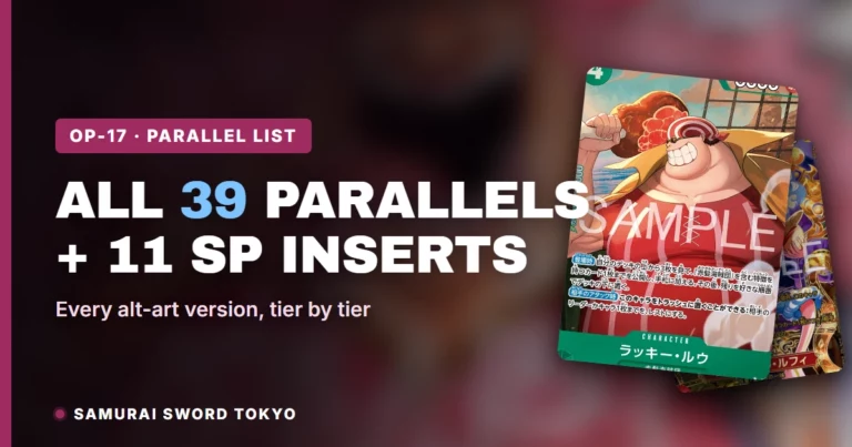 OP-17 Parallel & Alt-Art Card List: All 39 Parallel Versions + 11 SP Inserts (One Piece Card Game)