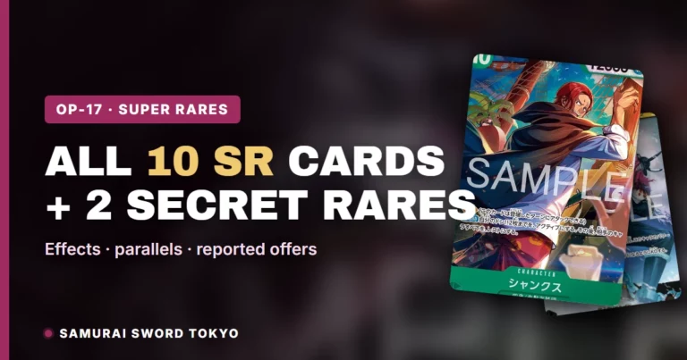 OP-17 Super Rare Cards: All 10 SRs, Effects, Parallels & the Two Secret Rares (One Piece Card Game)