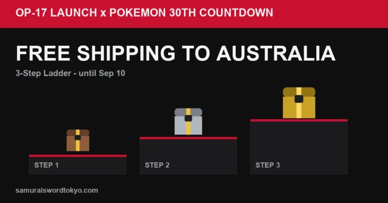 OP-17 Launch × Pokémon 30th Countdown: Free Shipping to Australia