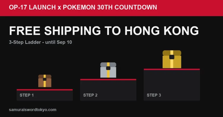 OP-17 Launch × Pokémon 30th Countdown: Free Shipping to Hong Kong