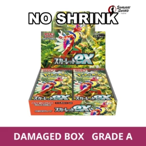 【No Shrink】SV1S-Scarlet ex Japanese Pokemon Booster Box - Damaged Box - regular product image with Damaged Box Grade A label