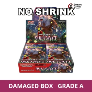 【No Shrink】SV5A-Crimson Haze Japanese Pokemon Booster Box - Damaged Box - regular product image with Damaged Box Grade A label