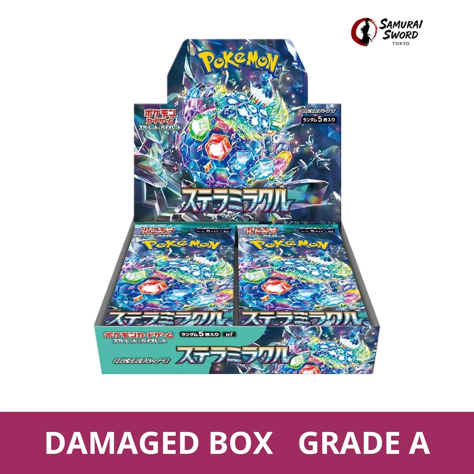 SV7 Stellar Miracle Japanese Pokemon booster box Damaged Box