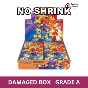 【No Shrink】SV9A-Heat Wave Arena Japanese Pokemon Booster Box - Damaged Box - regular product image with Damaged Box Grade A label