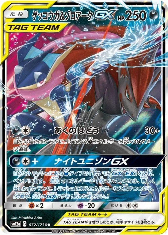 PSA10 ゲッコウガ＆ゾロアークGX RR/Greninja &Zoroark PSA10 Greninja & Zoroark GX RR [SM12a 072/173](High Class Pack