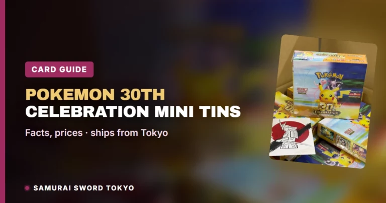 Pokemon 30th Celebration Mini Tins (EN) vs the Japanese M6a Box