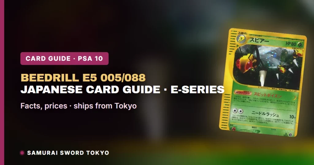 Beedrill日版宝可梦卡牌指南：e5 1st Edition