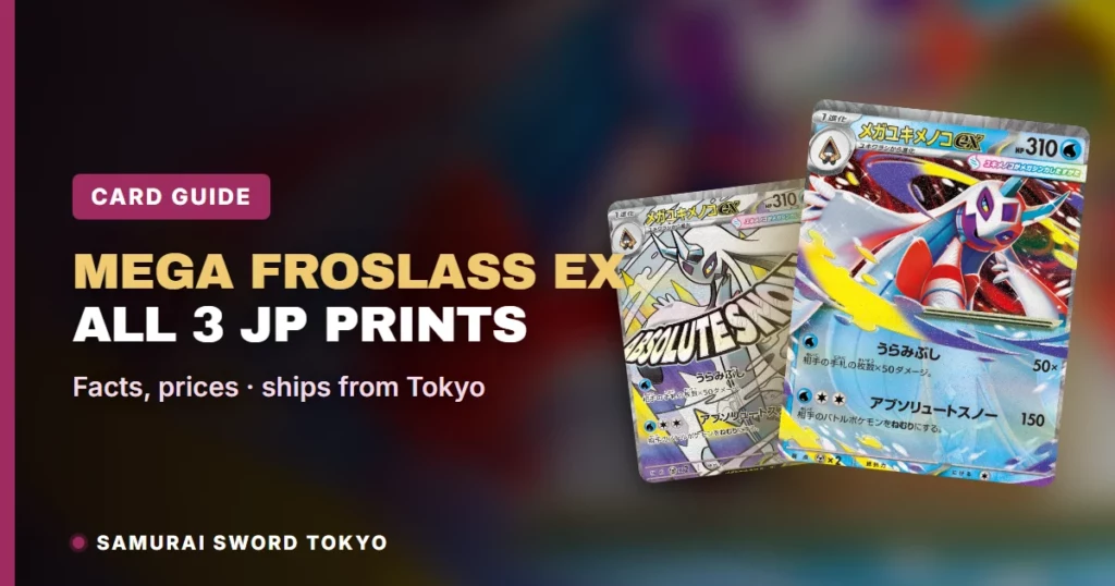 Mega Froslass ex Pokemon Cards: All 3 Japanese Prints and PSA 10