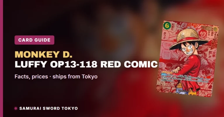 Monkey D. Luffy OP13-118 Red Comic Parallel Card Guide (One Piece)