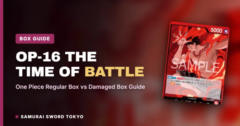 OP-16 The Time of Battle: One Piece Regular Box vs Damaged Box Guide