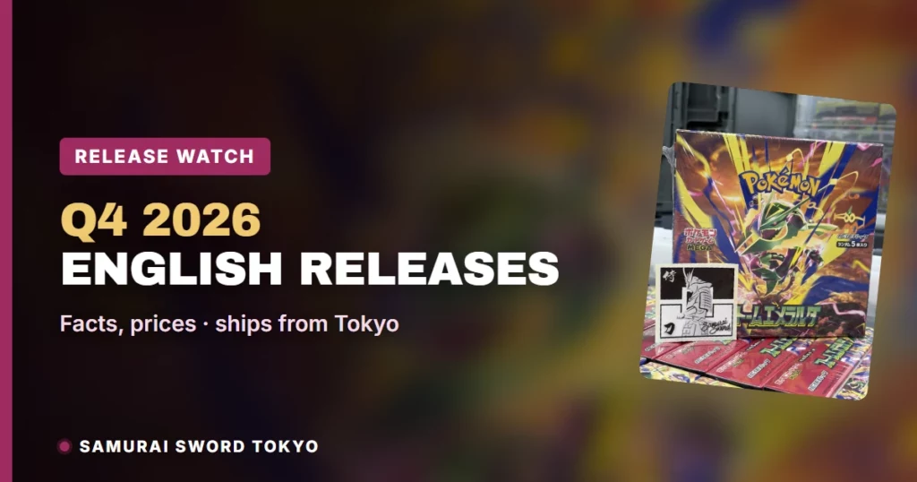 Pokemon TCG English Release Calendar Q4 2026: Official Dates