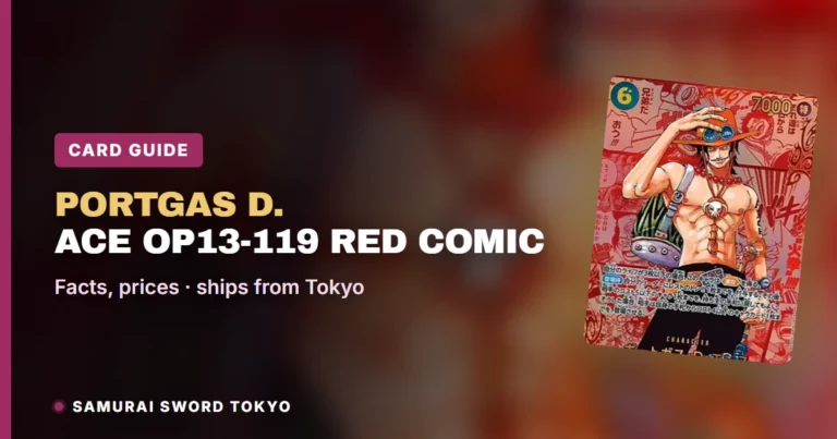 Portgas D. Ace OP13-119 Red Comic Parallel Card Guide (One Piece)