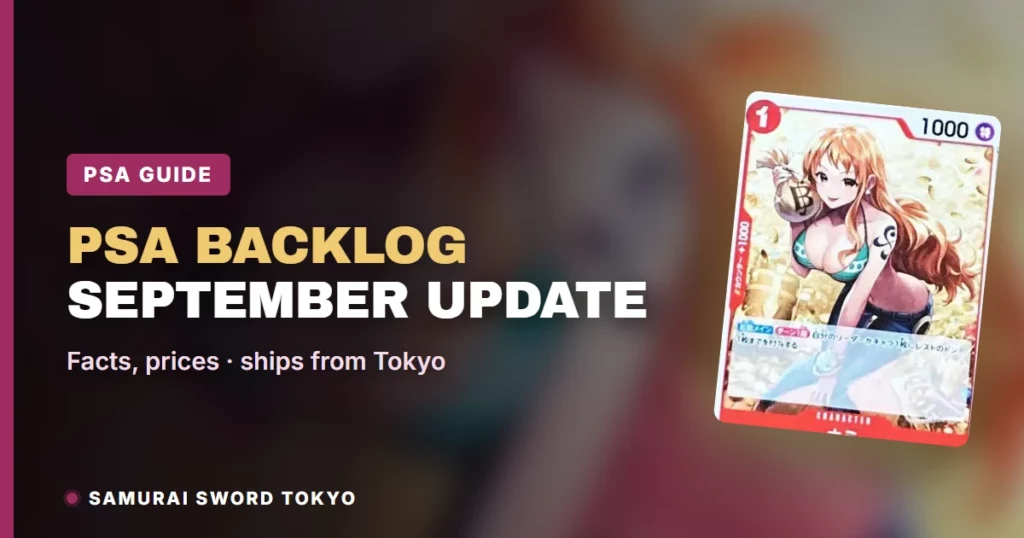 PSA Grading Backlog Update: About 9 Million Units (Sept 22, 2026)