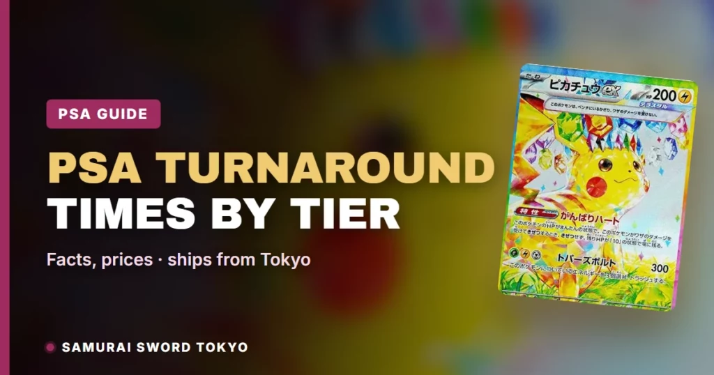 PSA Turnaround Times 2026 by Tier: US vs Japan Levels Compared