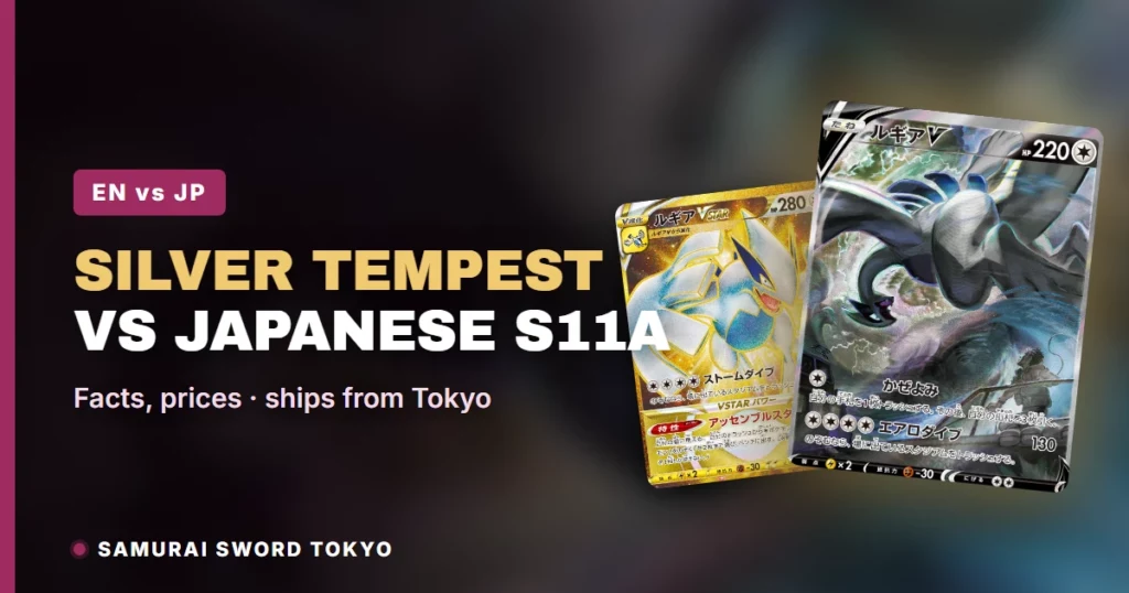 ETB Pokémon Silver Tempest face aux Booster Boxes japonais S11a et S12