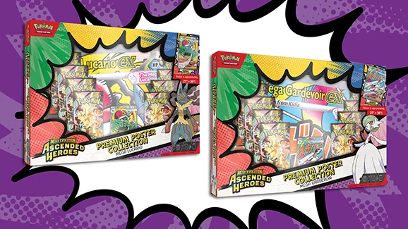 Pokémon TCG Mega Evolution Ascended Heroes Premium Poster Collection,官方产品图片