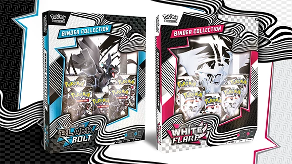 Pokemon TCG Scarlet and Violet Black Bolt and White Flare Binder Collection official product image