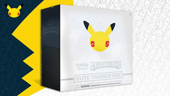 Gambar produk resmi Pokemon TCG Celebrations Elite Trainer Box
