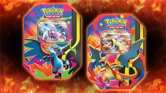Pokemon TCG Mega Charizard Tin 官方商品圖片