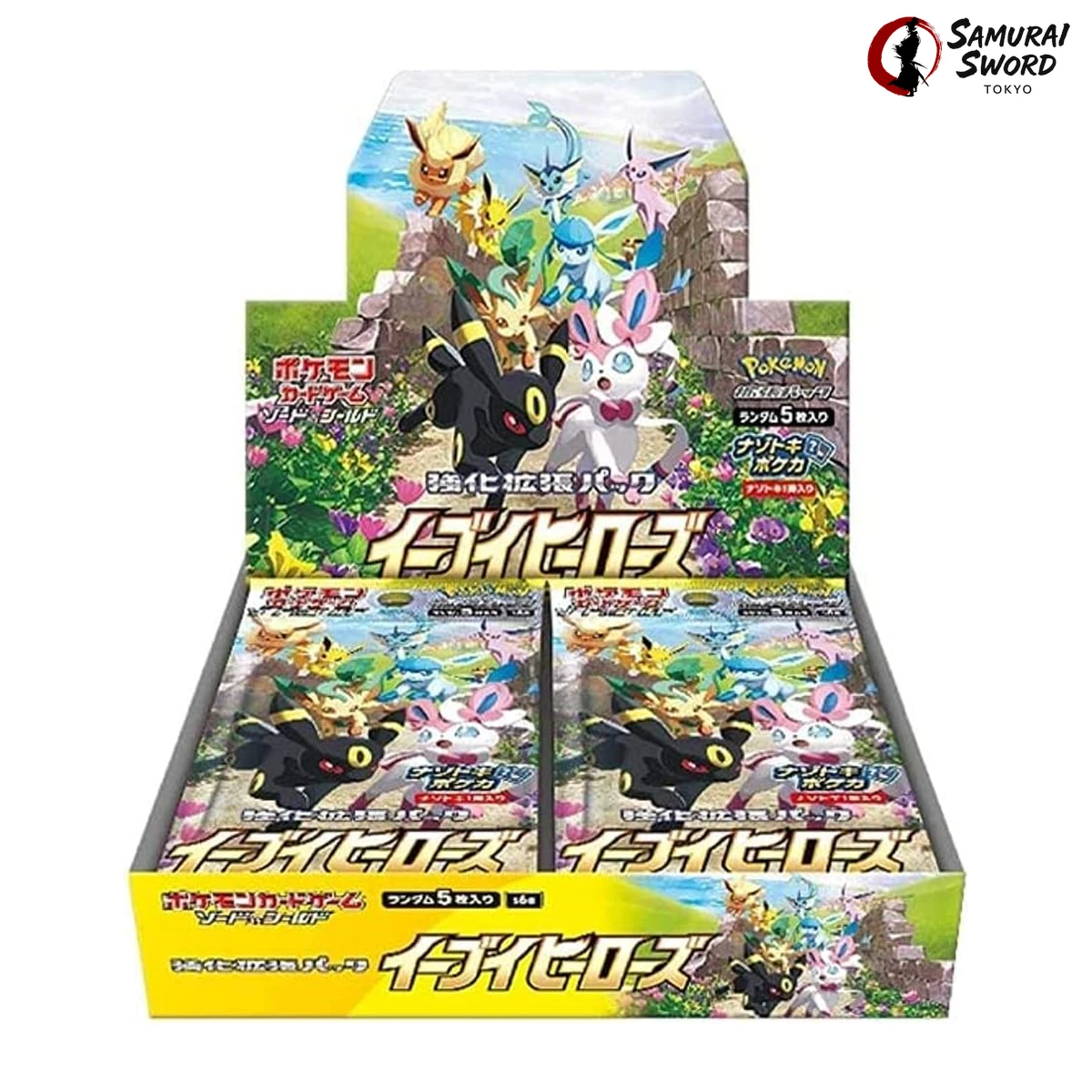 S6a Eevee Heroes Japanese Pokemon booster box product photo, samuraiswordtokyo.com