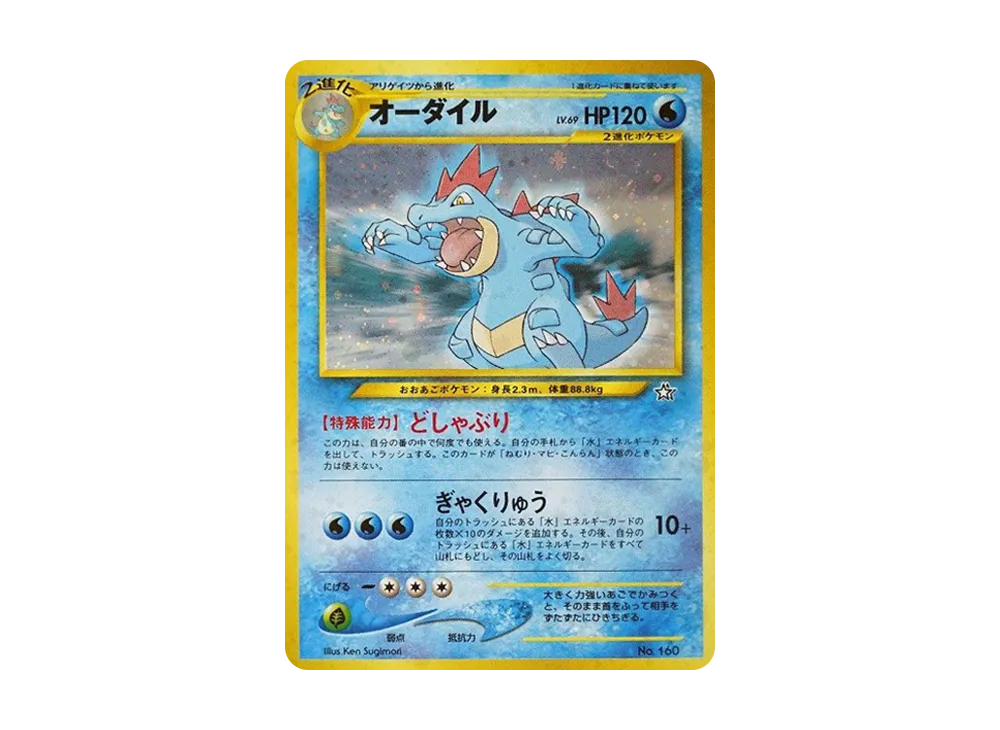 PSA 10 Feraligatr Old Back Neo Premium File slab, listed on samuraiswordtokyo.com