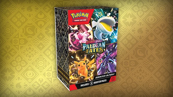 Pokemon TCG Scarlet and Violet Paldean Fates Booster Bundle official product image