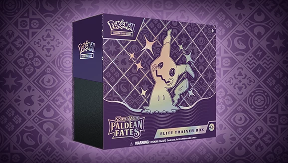 Pokemon TCG Scarlet and Violet Paldean Fates Elite Trainer Box official product image