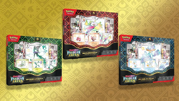 Pokemon TCG Scarlet and Violet Paldean Fates Pokemon ex Premium Collection official product image