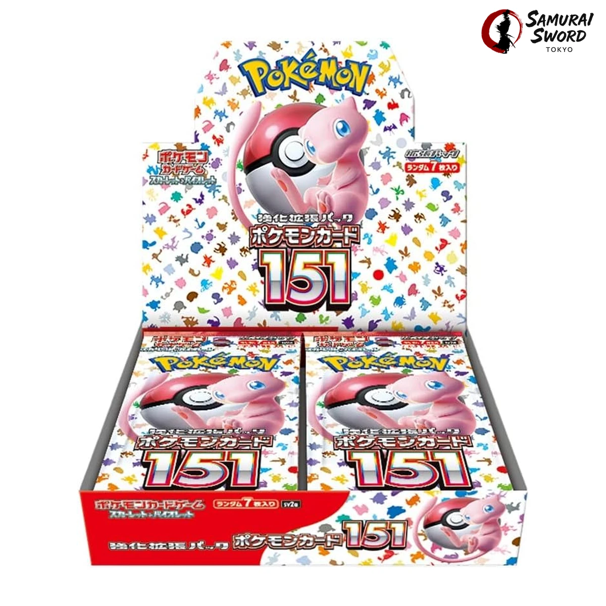 SV2A Pokemon 151 Japanese Pokemon Booster Box, Beispiel für versiegelte Verpackung