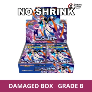 【No Shrink】M4-Ninja Spinner Japanese Pokemon Booster Box - Damaged Box (Grade B) - regular product image with Damaged Box Grade B label